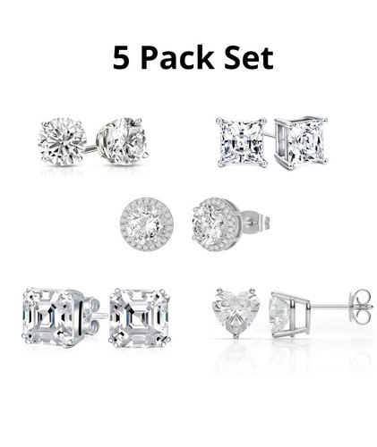 Sterling silver cubic zirconia - cubic,