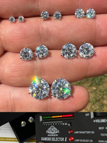 Real moissanite pushback - real,