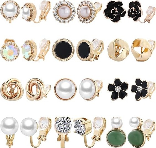 Pairs clip earrings - pairs, clip-on