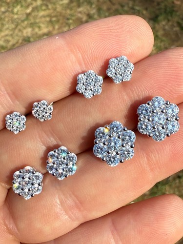 Cluster flower set earrings - cluster,