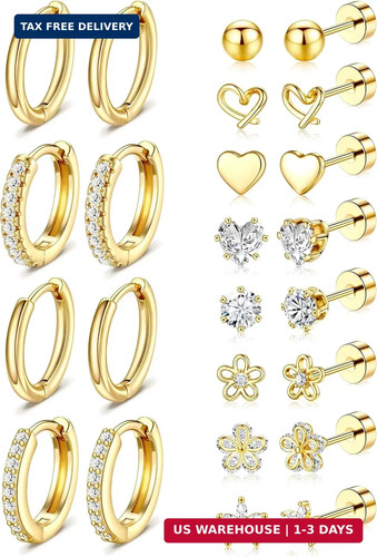 Hypoallergenic gold stud - hypoallergenic,