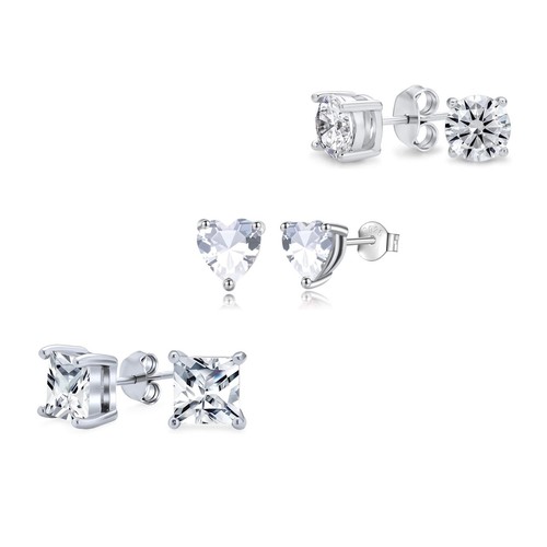 Pack 925 sterling silver cz - 3,